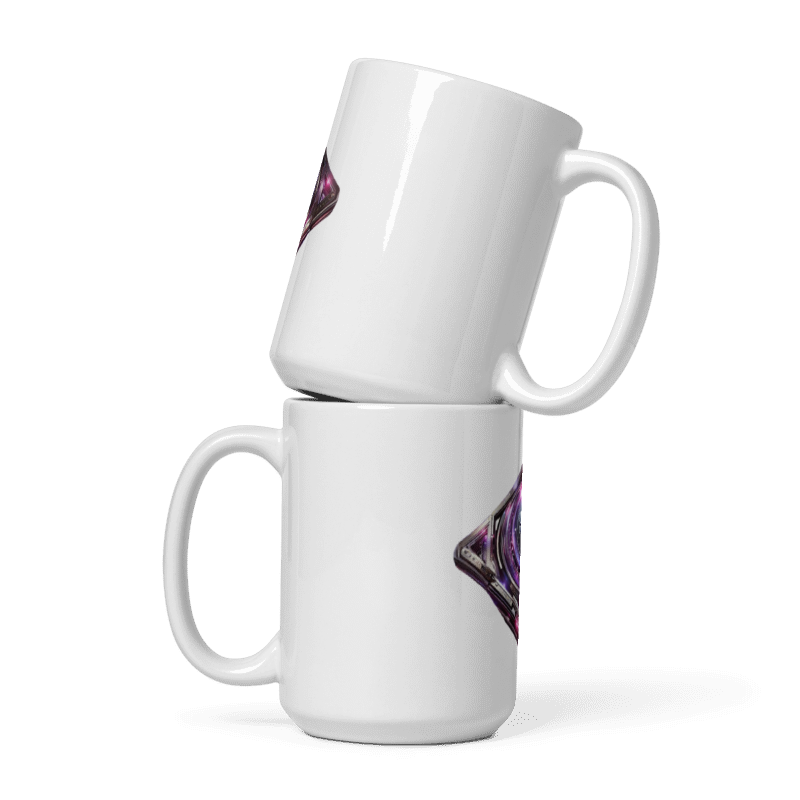 White glossy mug