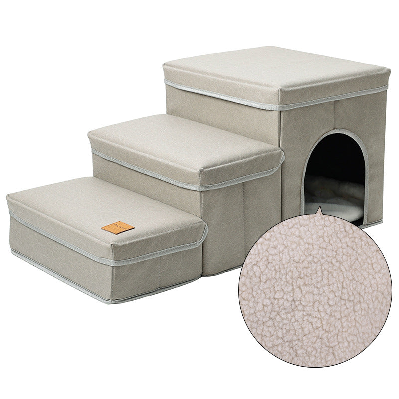 Multifunctional dog stairs pets access elevated areas like sofas and beds safely.