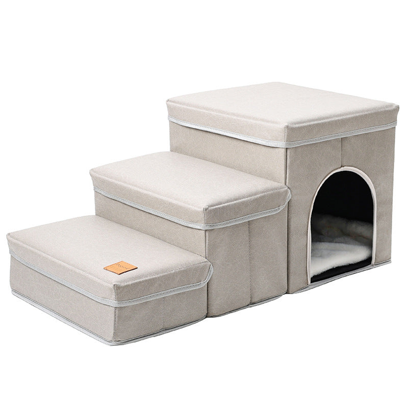 Multifunctional dog stairs pets access elevated areas like sofas and beds safely.