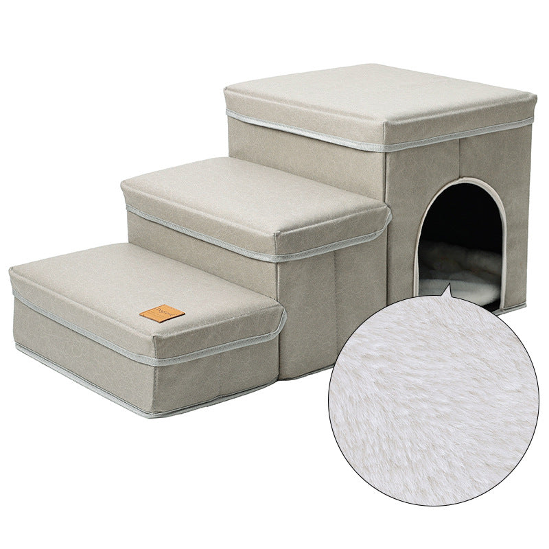 Multifunctional dog stairs pets access elevated areas like sofas and beds safely.